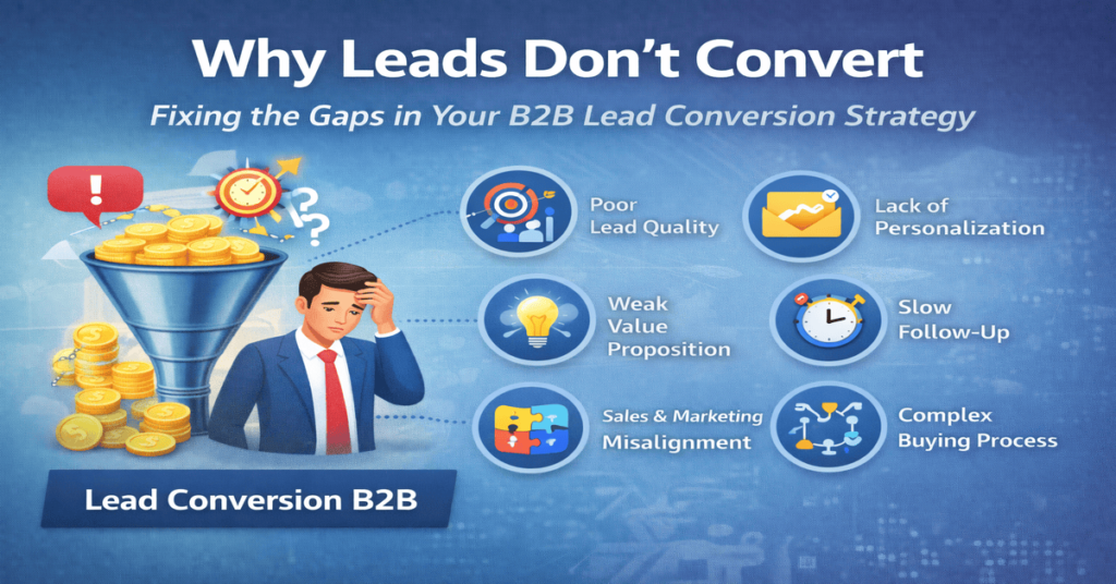 Why Leads Don’t Convert: Fixing the Gaps in Your B2B Lead Conversion Strategy